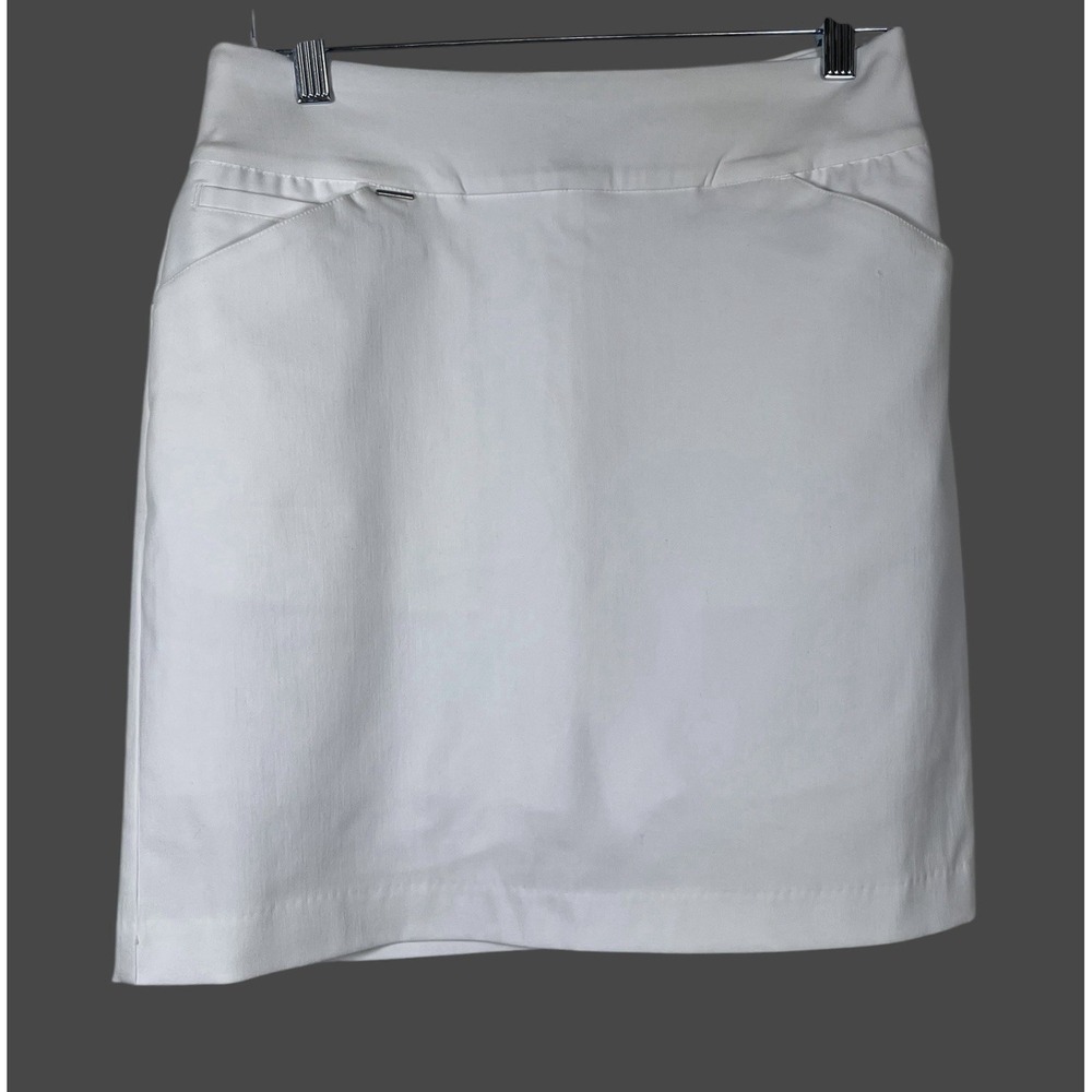 NWT EP NEW YORK Sz S Skort White Tech 17.5" EPNY Skirt Golf Tennis Pickleball